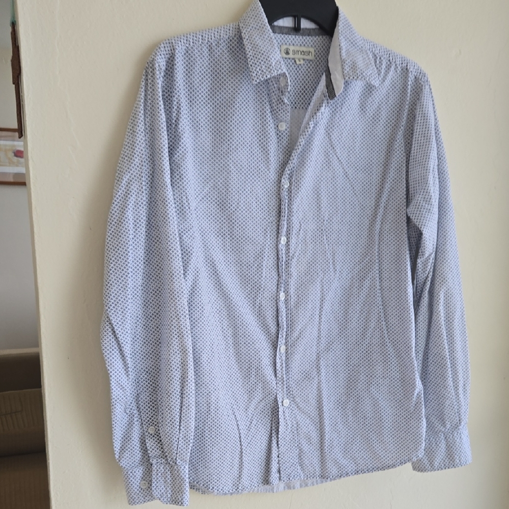 Smash Men's Patterned Button Down Shirt